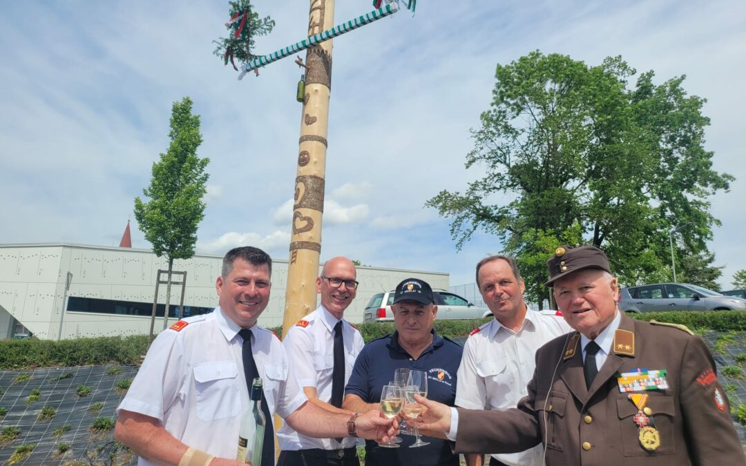 Maibaum Aufstellen und Zustellen